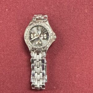 Fossil Gray Chronograph Watch with Silver Bracelet